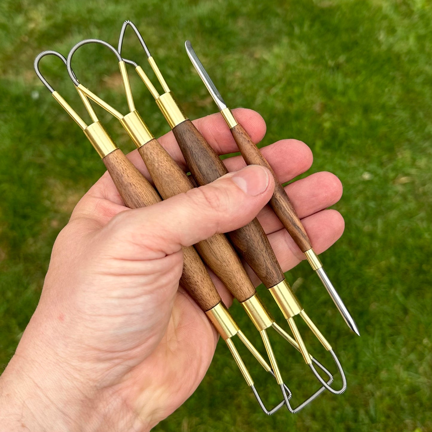 LARGE 4 Piece set of fine rake tools and Spatula tool
