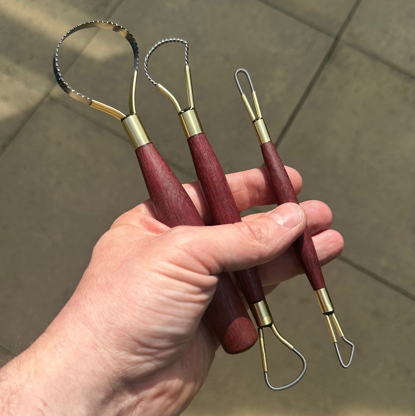 3 Piece Purpleheart Wood Tool set