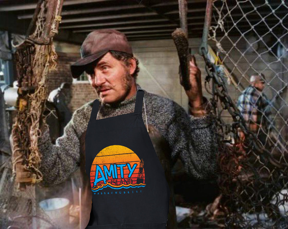JAWS Inspired Amity Island Organic cotton apron