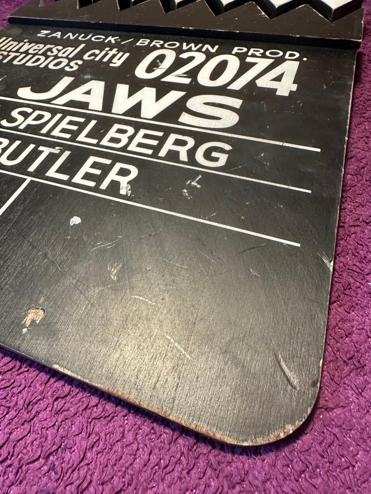JAWS replica clapperboard movie slate