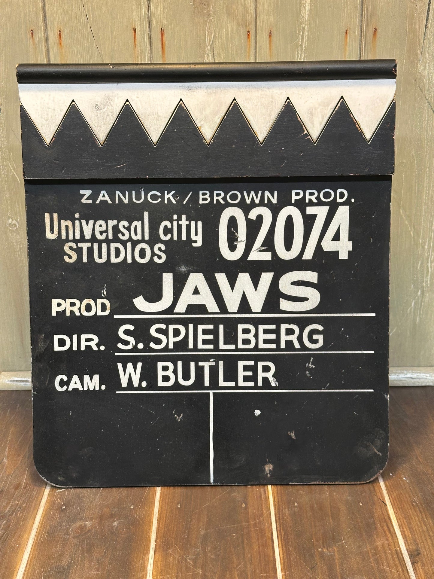 JAWS replica clapperboard movie slate