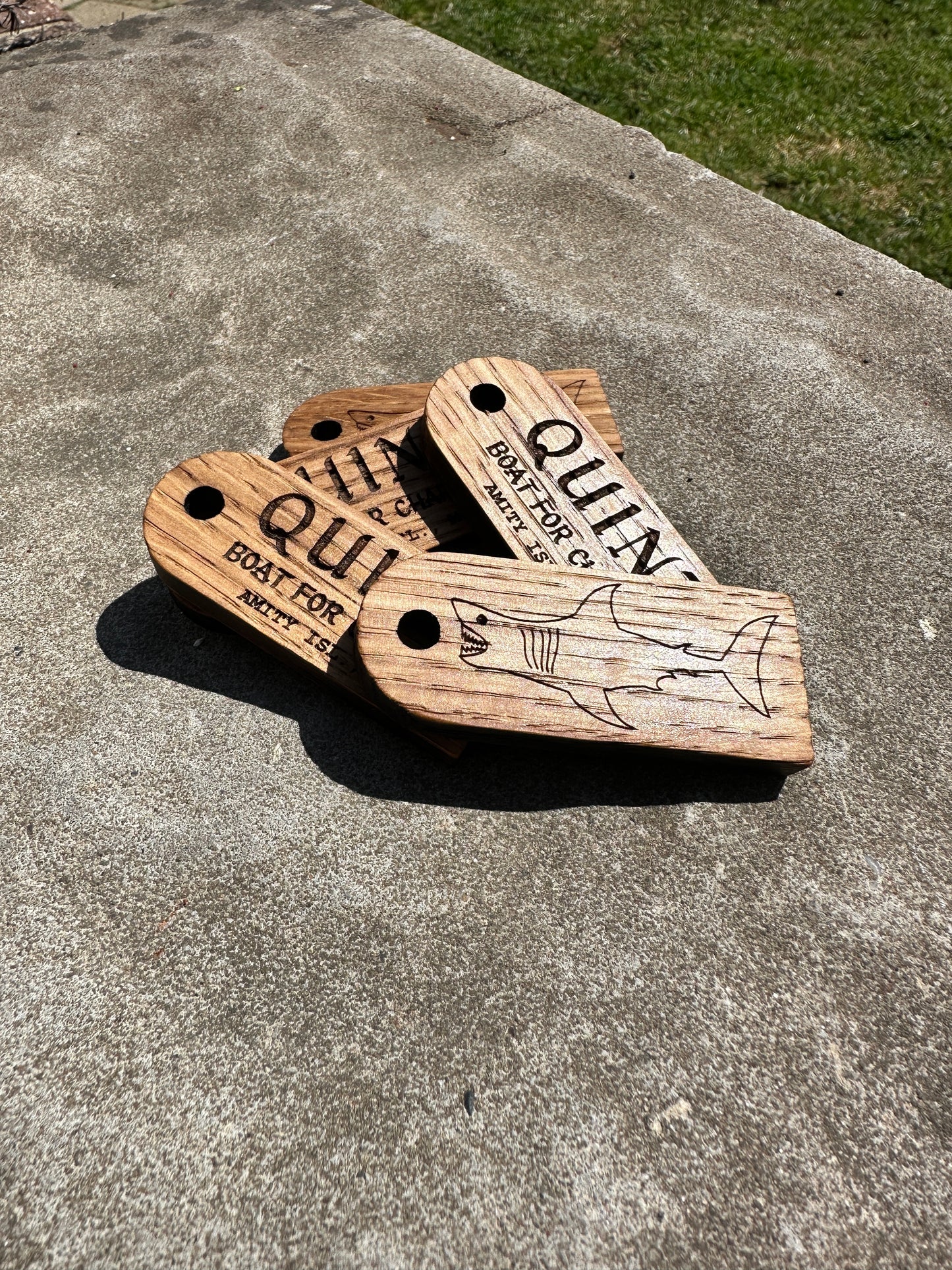 “Quint - boat for charter” JAWS inspired coaster set