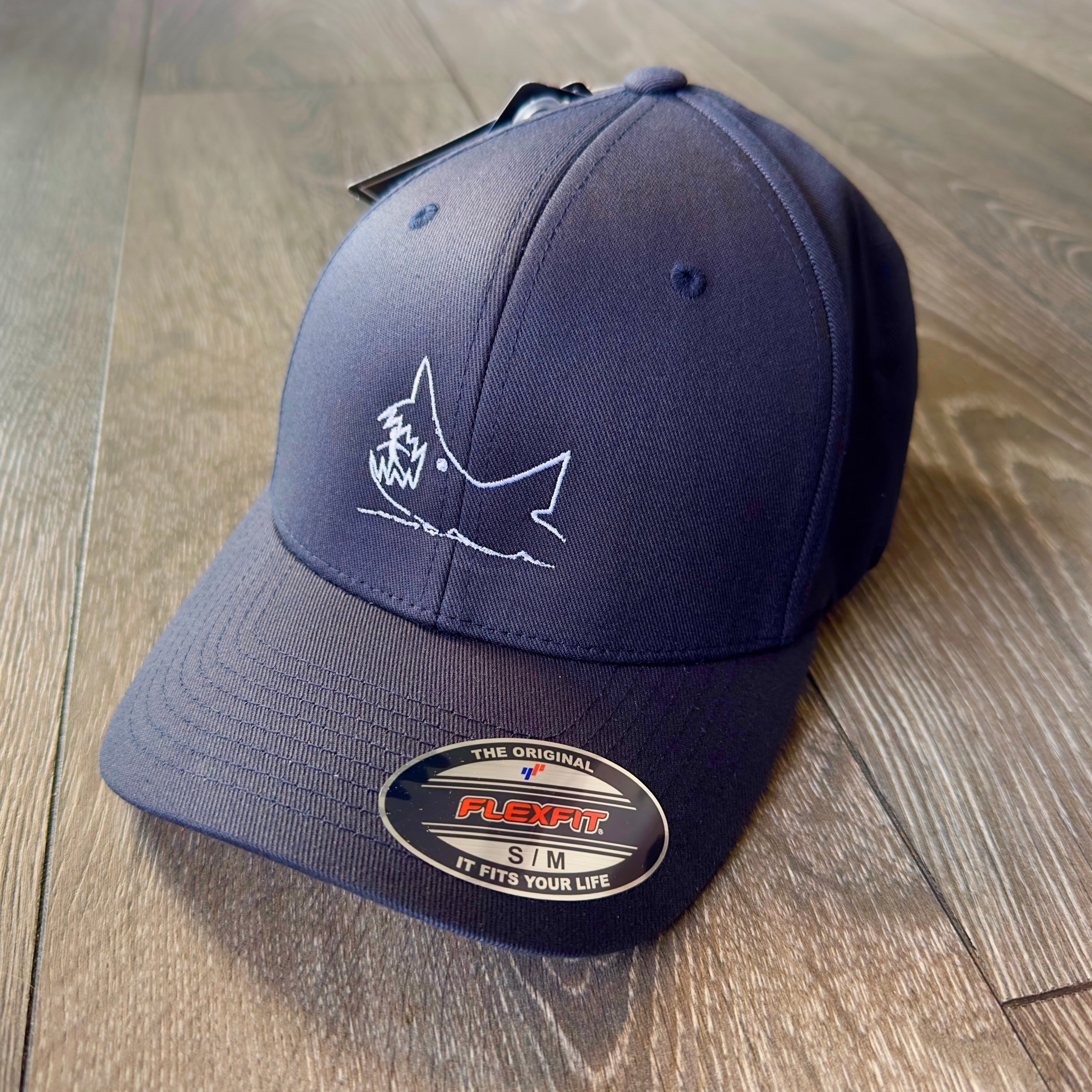 JAWS Quints Chalkboard Shark Flexfit Baseball Cap