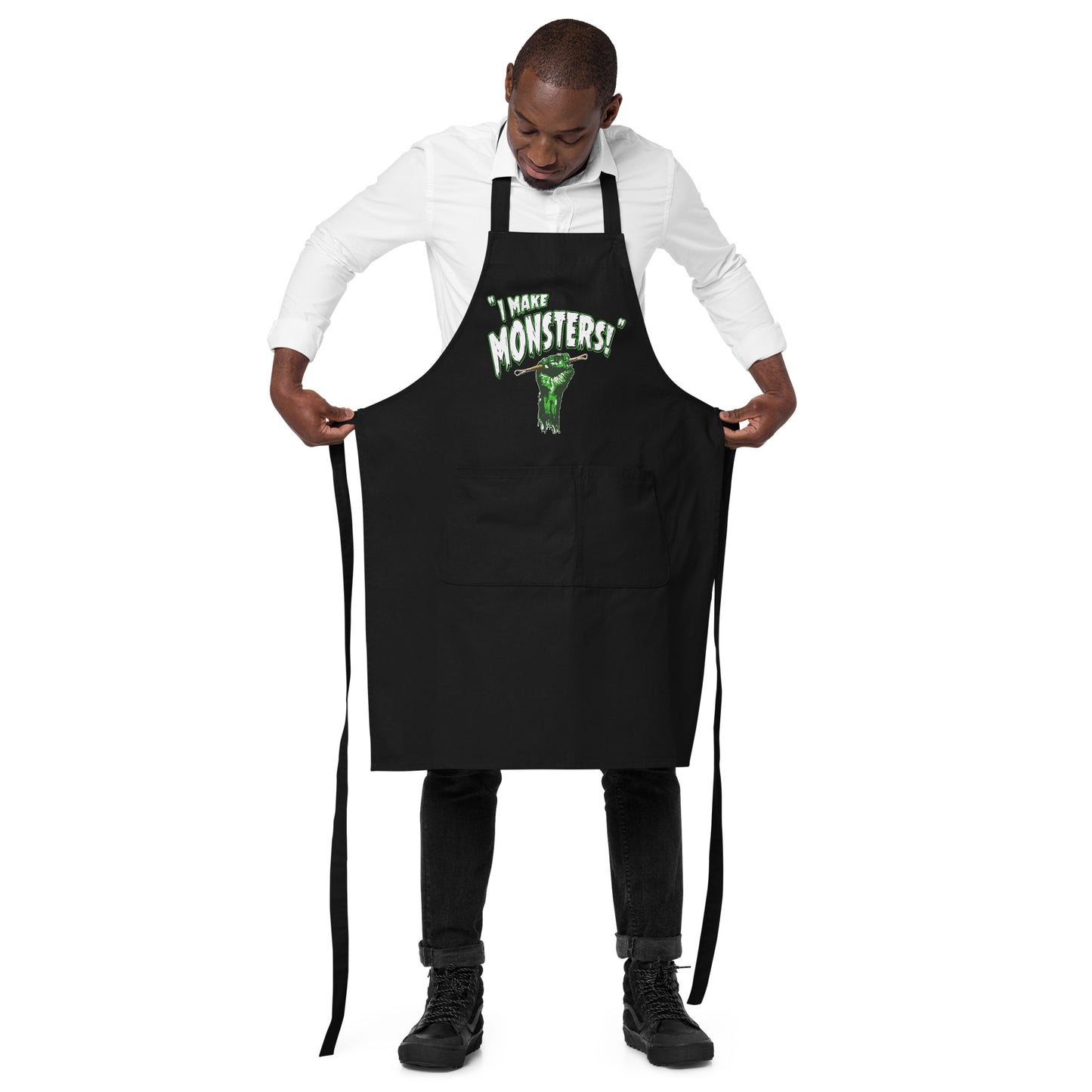 "I Make Monsters!" Organic cotton apron