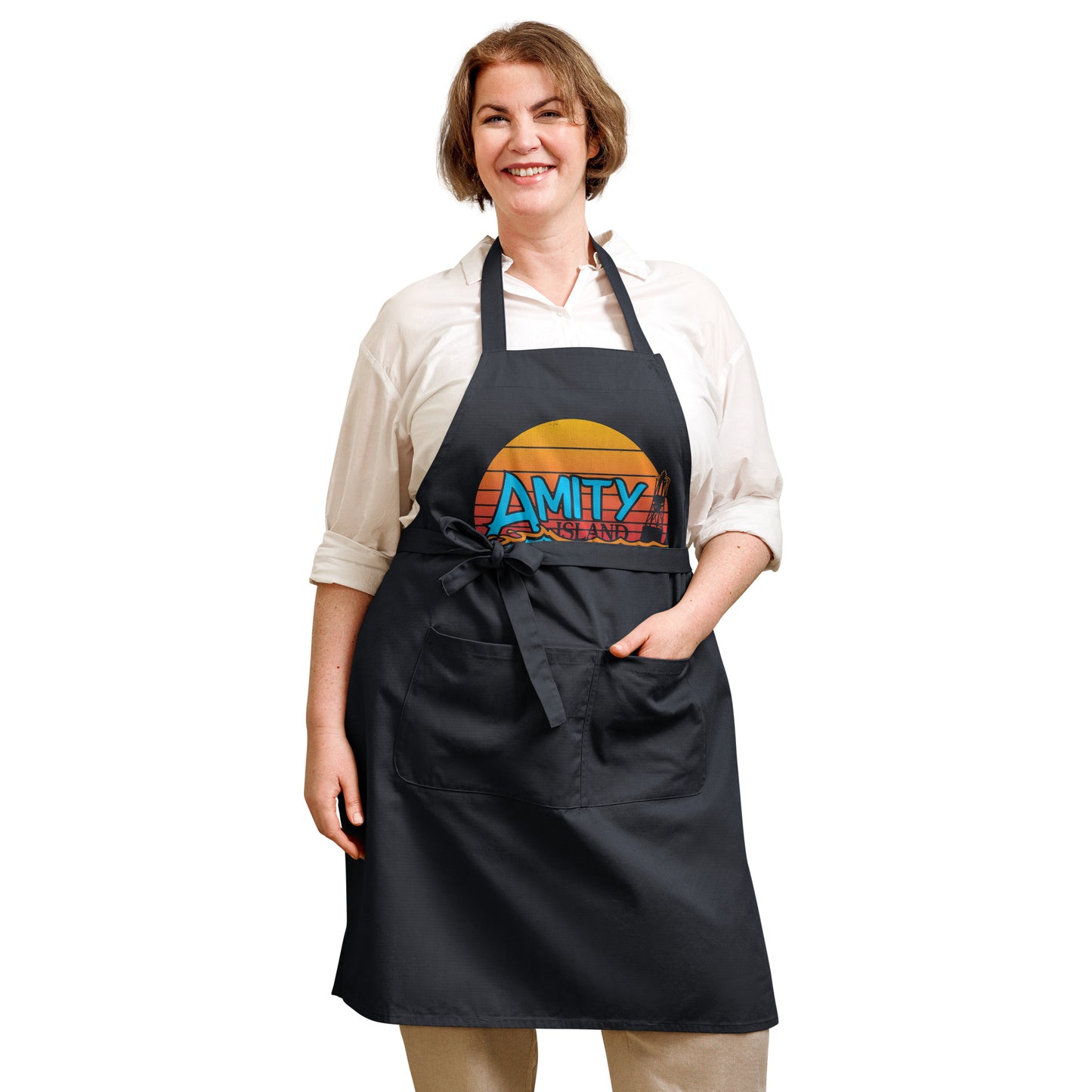 JAWS Inspired Amity Island Organic cotton apron