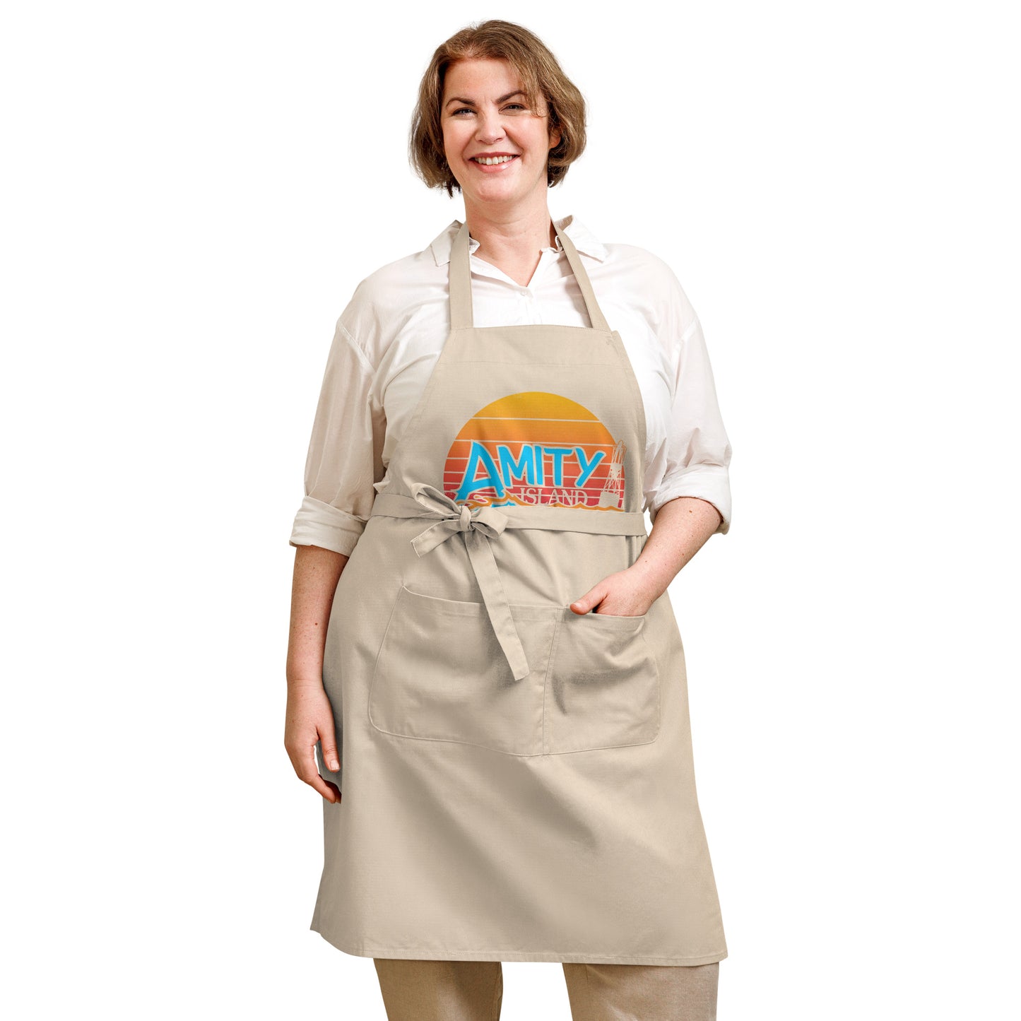 JAWS Inspired Amity Island Organic cotton apron