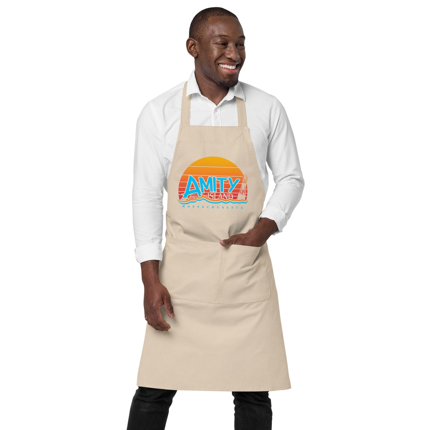 JAWS Inspired Amity Island Organic cotton apron