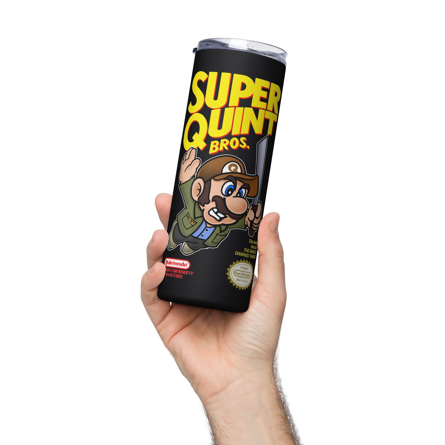 Super Mario X Quint JAWS Inspired Stainless steel tumbler