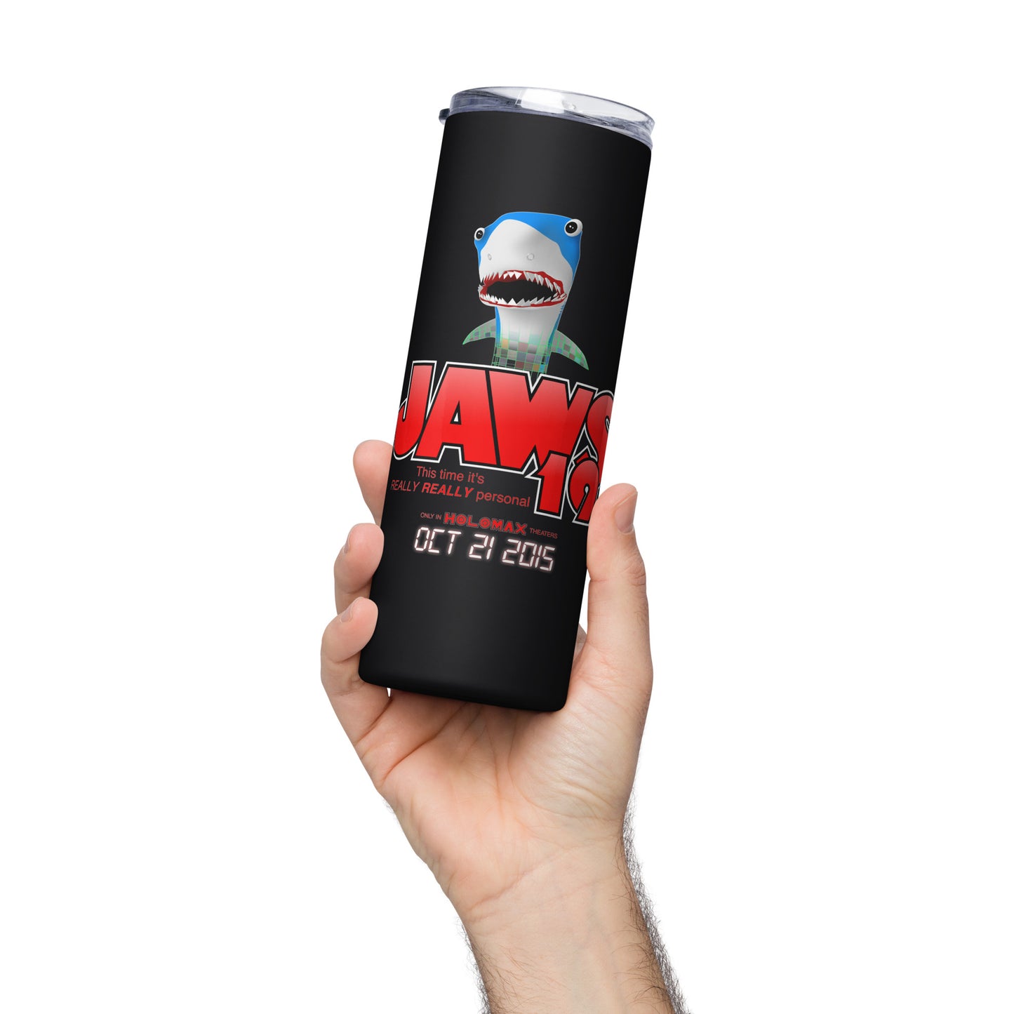 JAWS 19 Back To The Future II Inspired Stainless steel tumbler