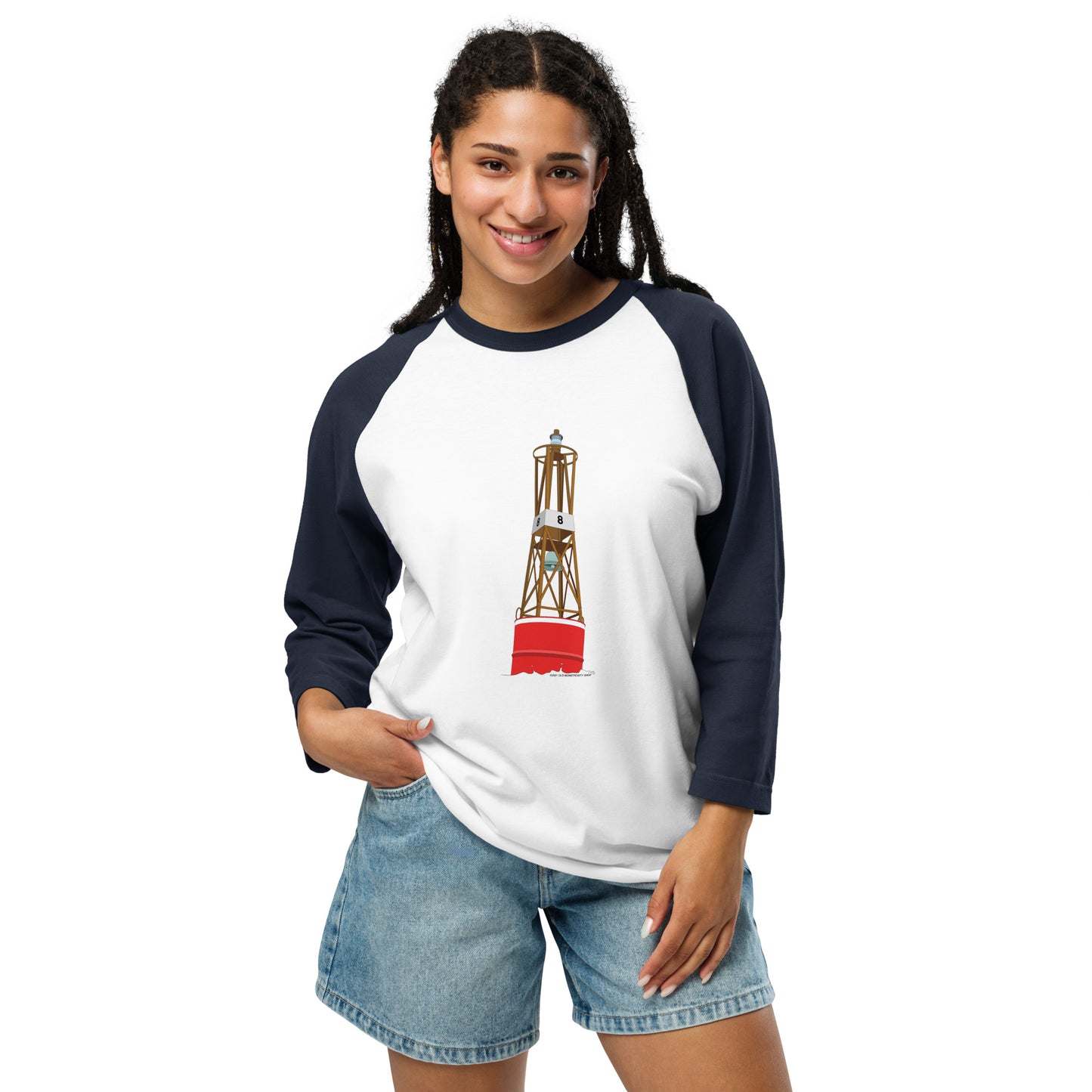 Buoy 3/4 sleeve raglan shirt