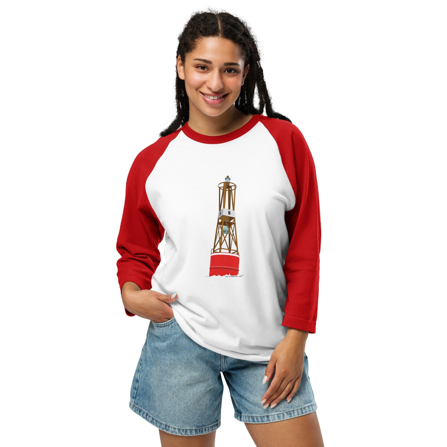 Buoy 3/4 sleeve raglan shirt