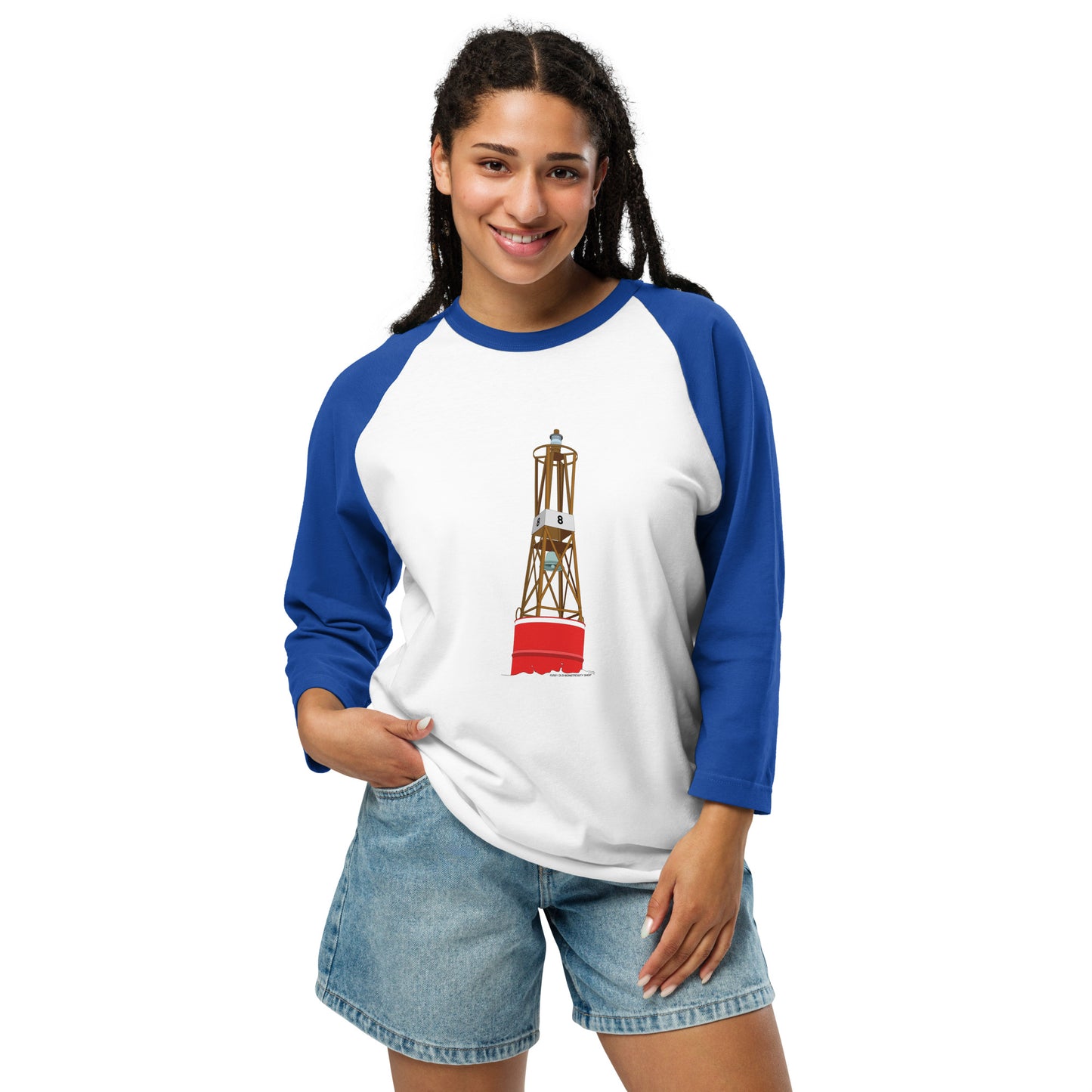 Buoy 3/4 sleeve raglan shirt