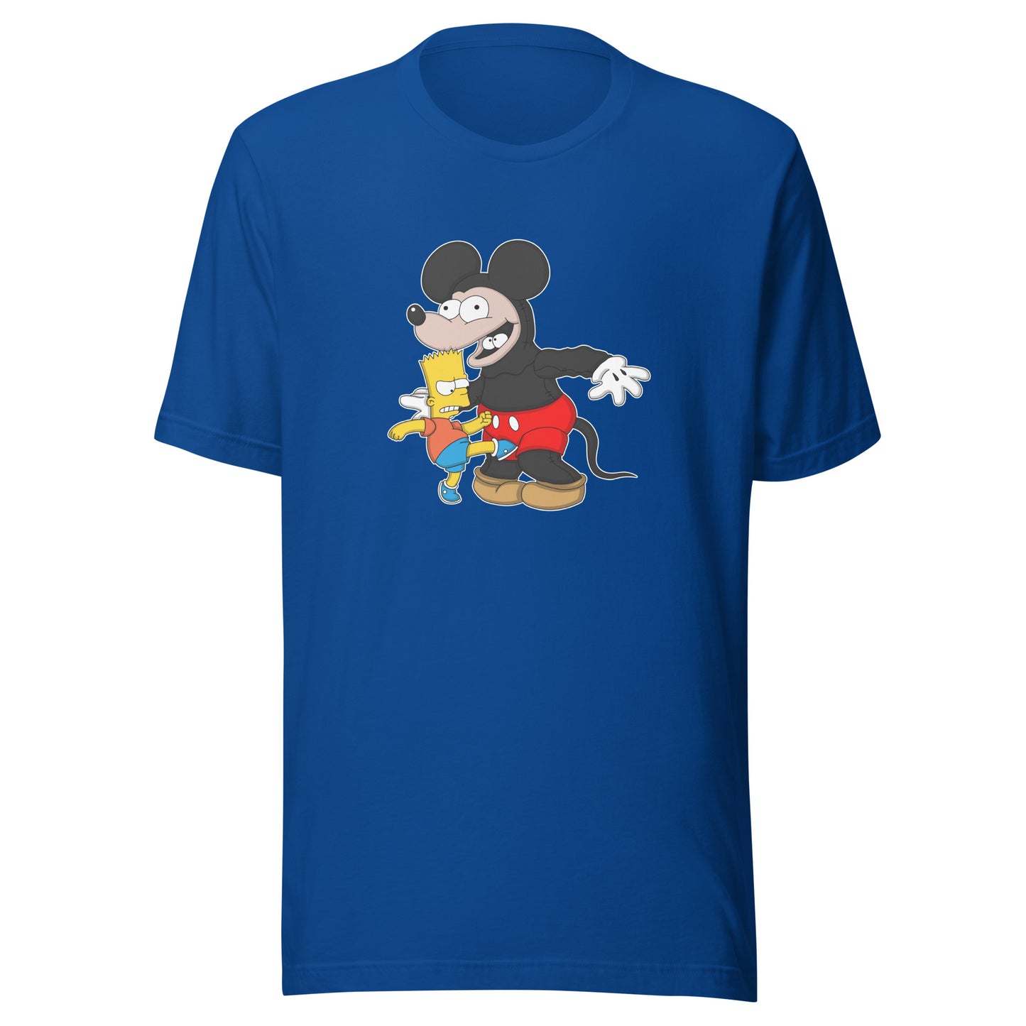 Bart Kicking Mickey In The Crotch Unisex t-shirt
