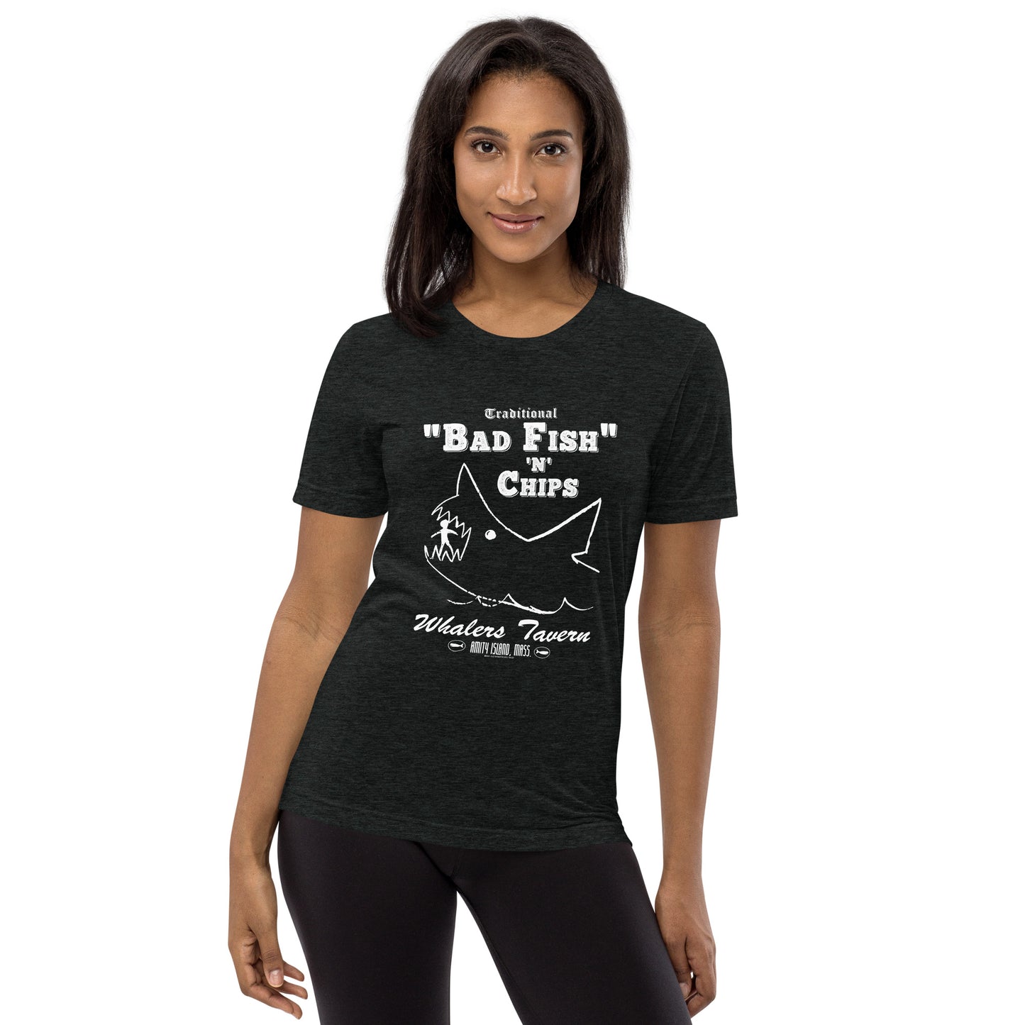 Quint's Bad Fish N' Chips JAWS Inspired Short sleeve t-shirt