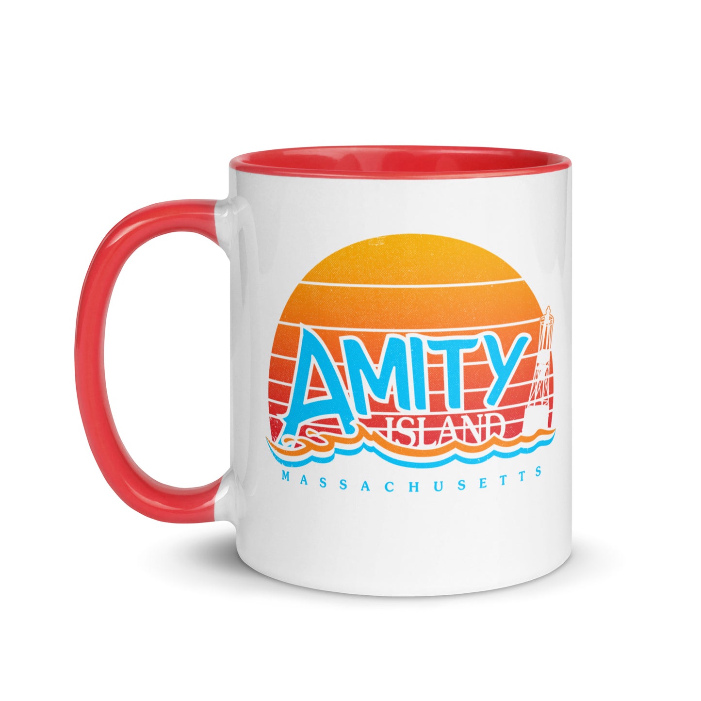 Amity Island JAWS Inspired Mug with Color Inside