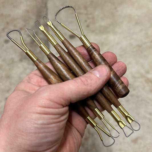 5 piece custom clay sculpting tool set