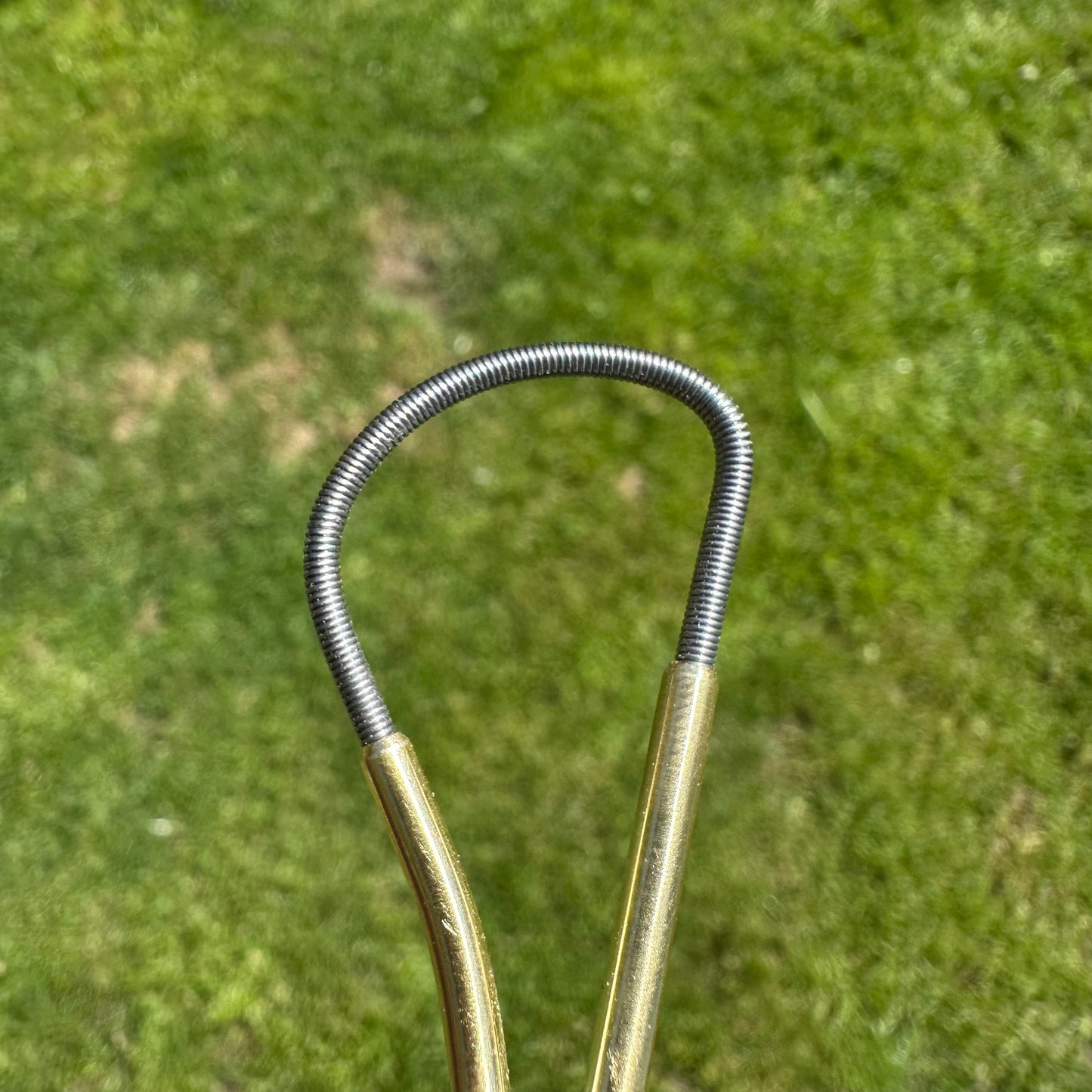 Set of 4 ebonised antique oak rake tools