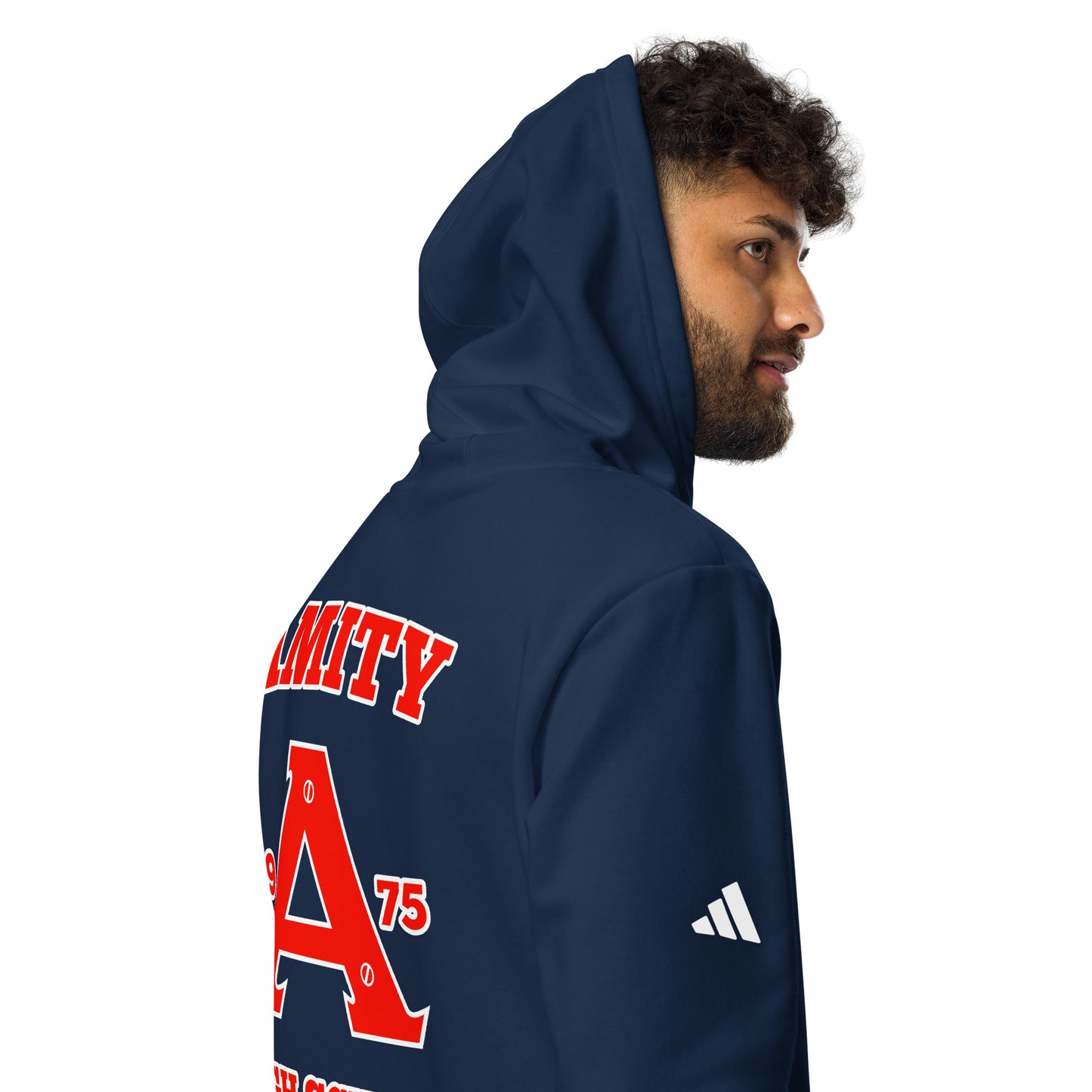 Amity High School JAWS Inspired Adidas Fleece Hoodie