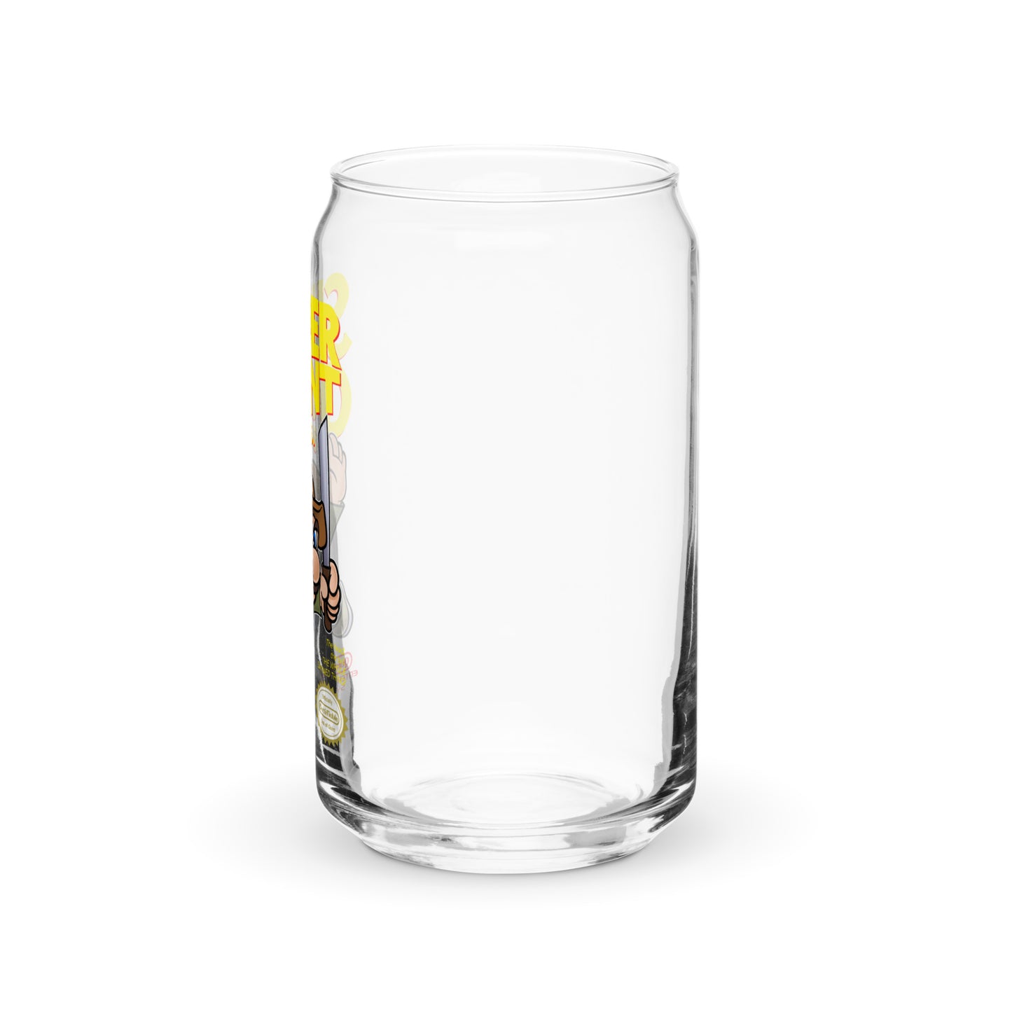 Super Mario X Quint JAWS Inpsired Can-shaped Tumbler glass