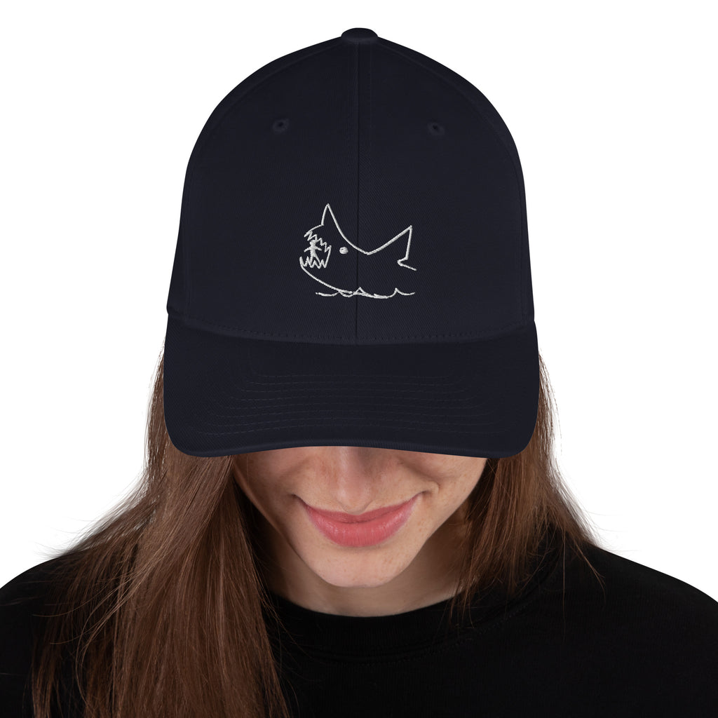 JAWS Quints Chalkboard Shark Flexfit Baseball Cap