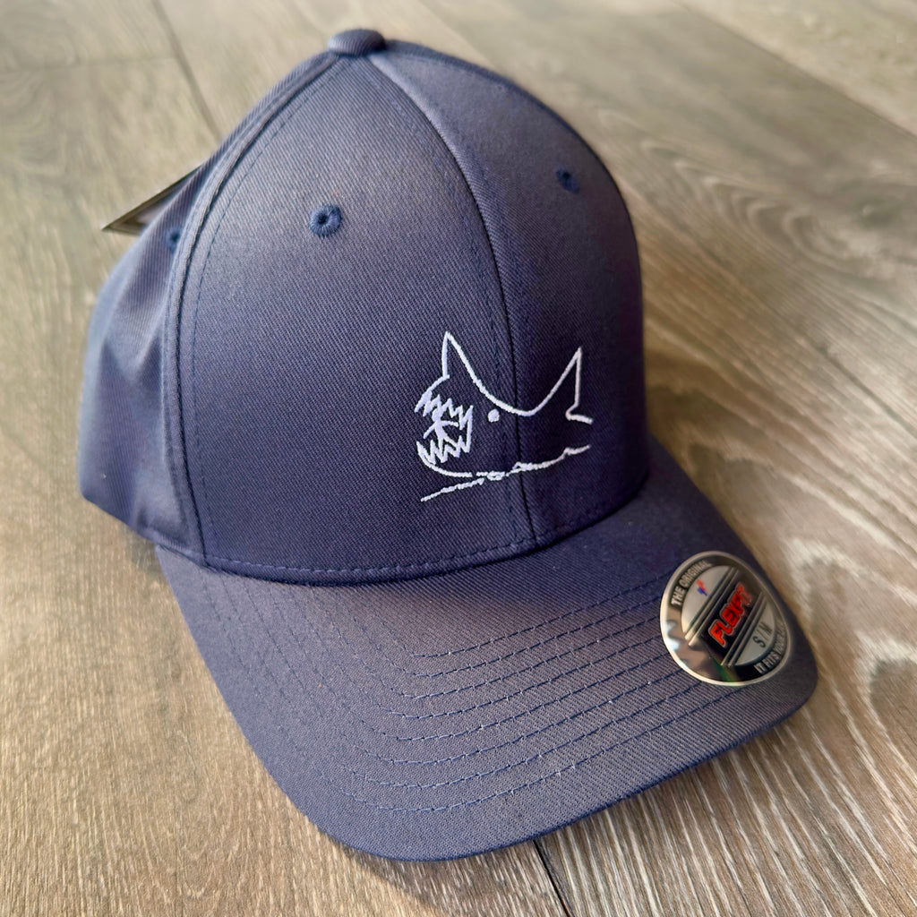 JAWS Quints Chalkboard Shark Flexfit Baseball Cap