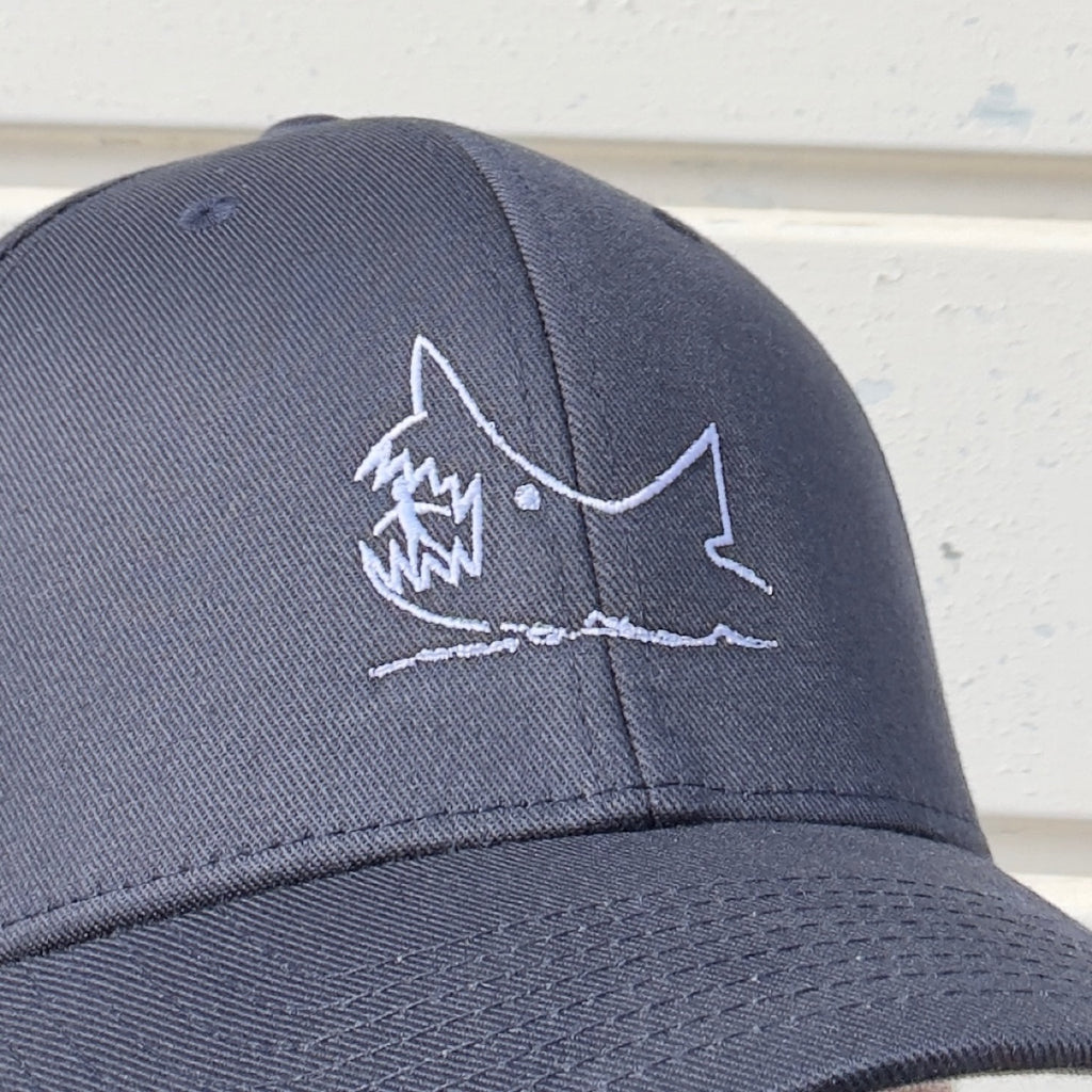 JAWS Quints Chalkboard Shark Flexfit Baseball Cap