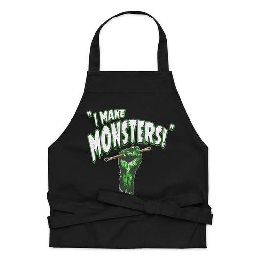 "I Make Monsters!" Organic cotton apron