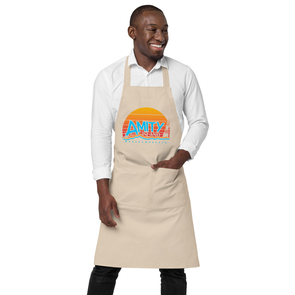 JAWS Inspired Amity Island Organic cotton apron