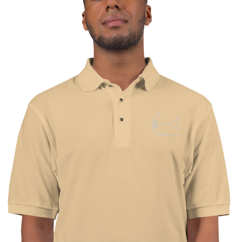 JAWS Inspired Embroidered Men's Premium Polo