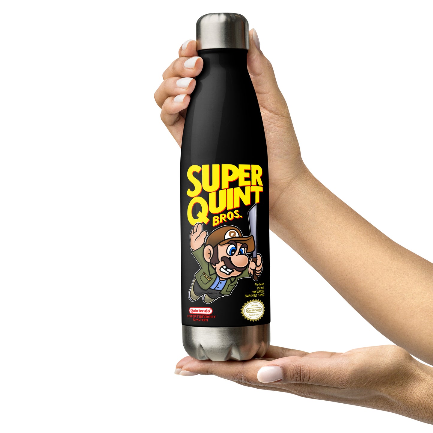 Super Mario X Quint JAWS Inspiredd Stainless steel water bottle