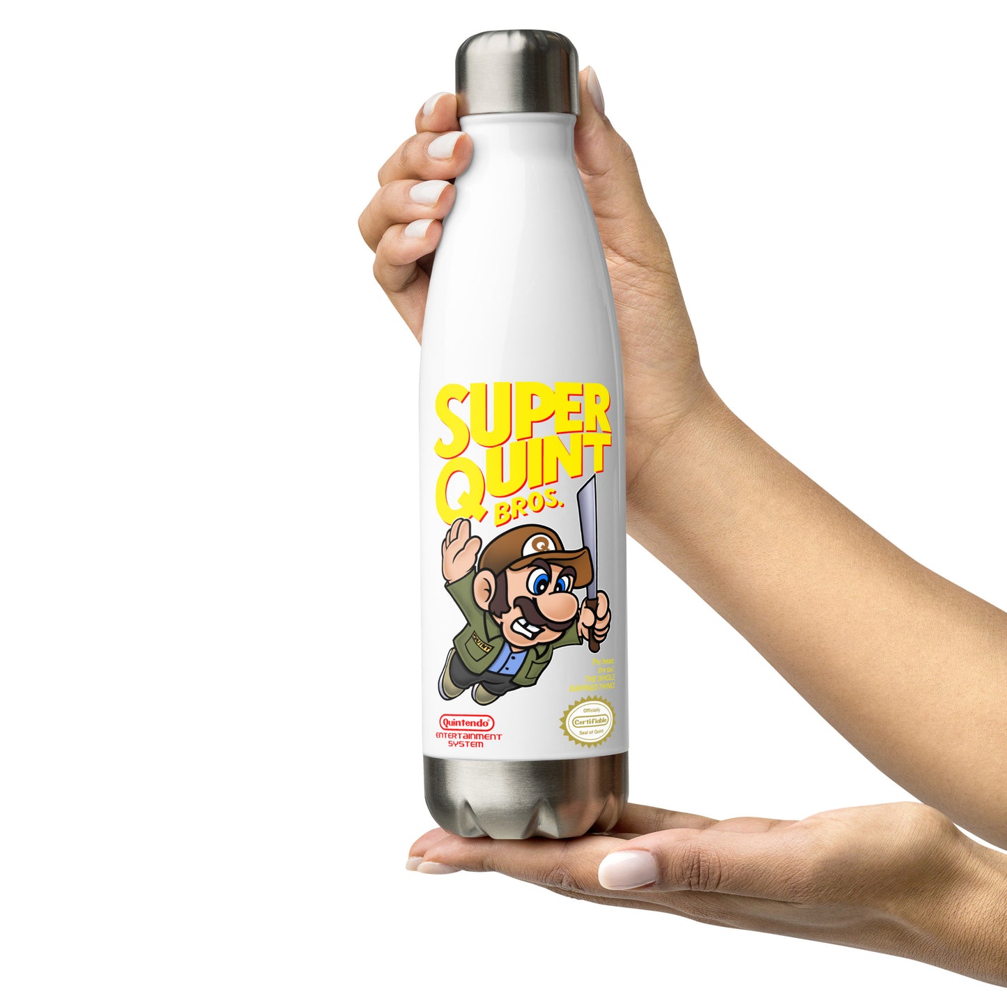 Super Mario X Quint JAWS Inspiredd Stainless steel water bottle