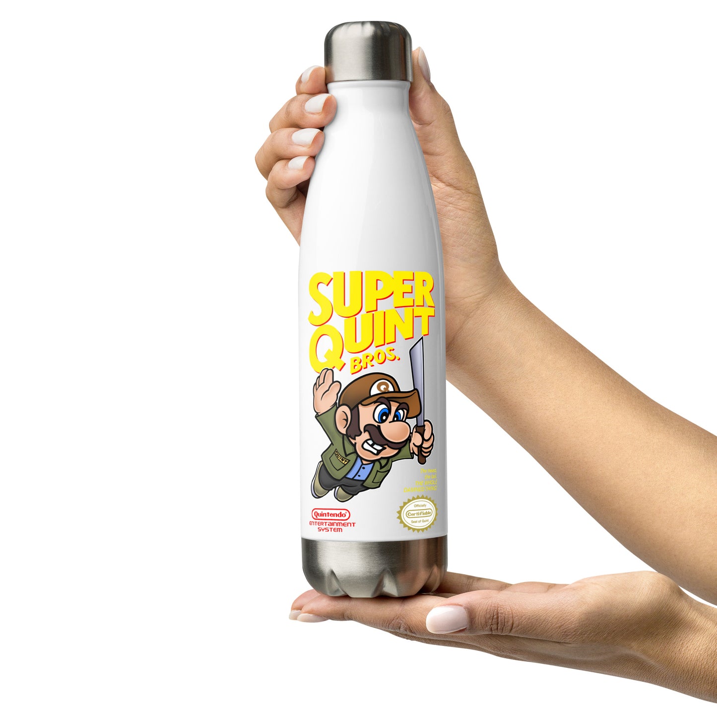 Super Mario X Quint JAWS Inspiredd Stainless steel water bottle