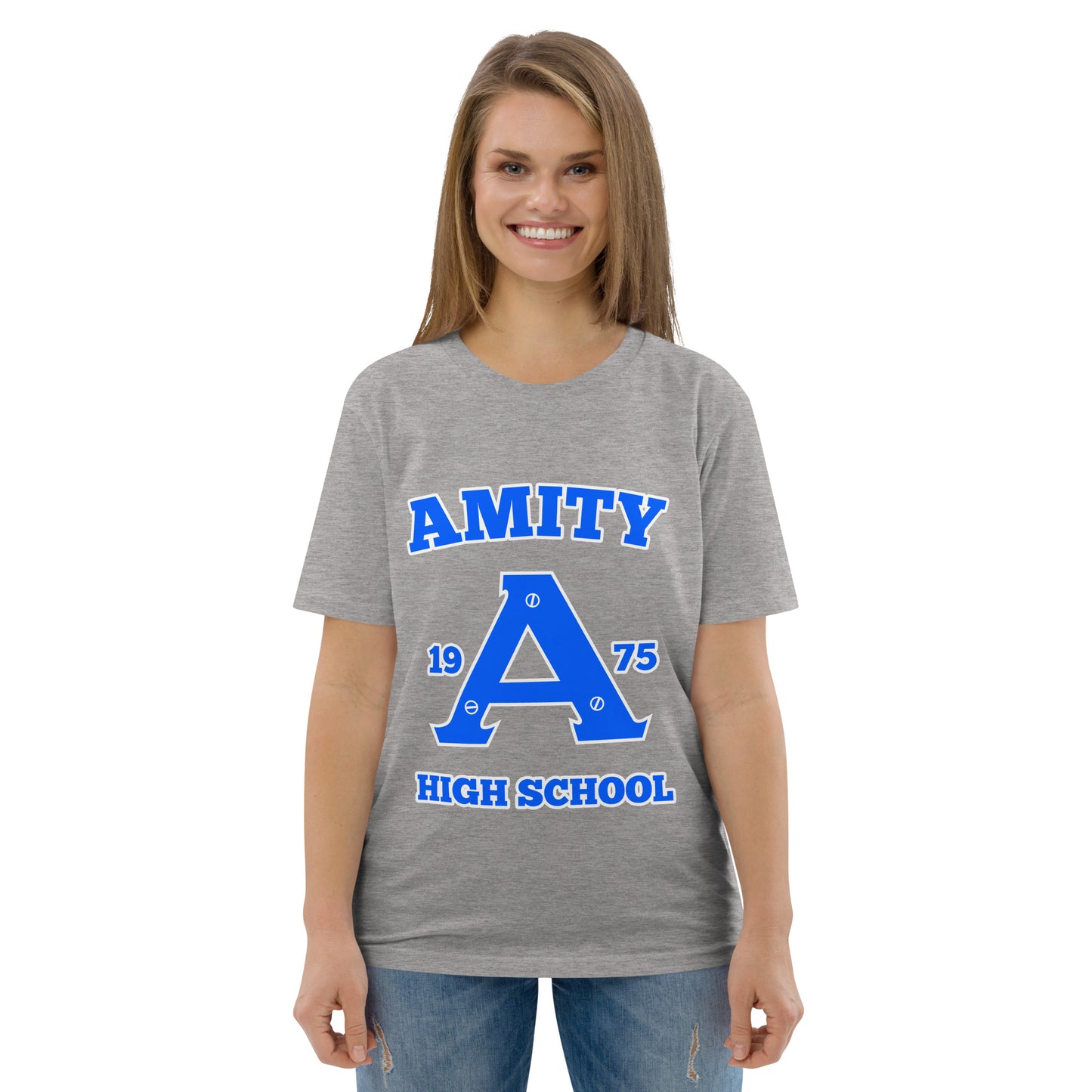 Amity High School JAWS Inspired Unisex organic t-shirt