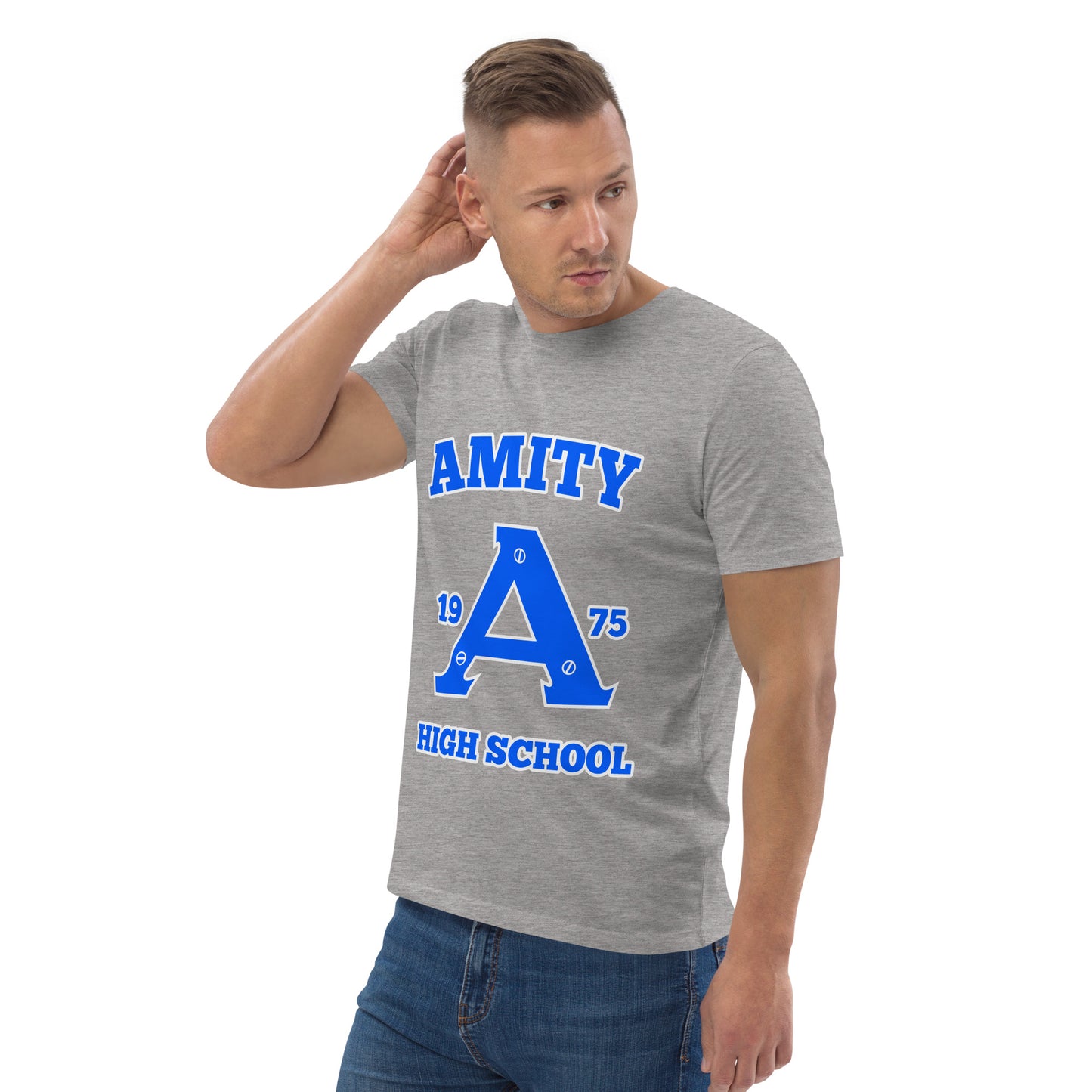 Amity High School JAWS Inspired Unisex organic t-shirt