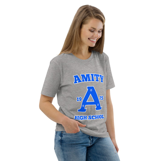 Amity High School JAWS Inspired Unisex organic t-shirt