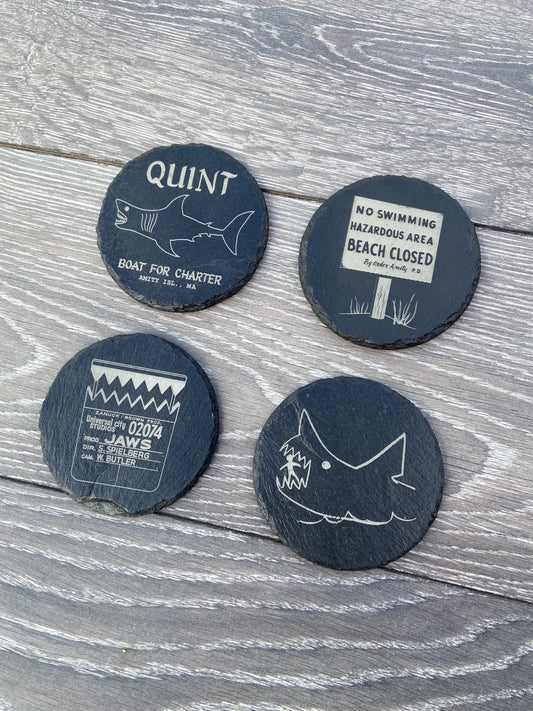 JAWS Slate Coaster Collection