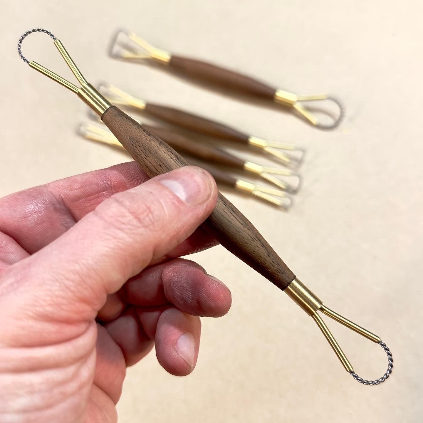 Twisted Wire Blending Clay Rake Tool