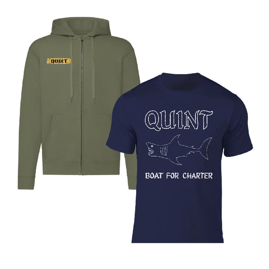 JAWS - Quint Hoodie & T-Shirt Bundle